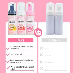 Chinaherbs Lavage vaginal biologique pour l'équilibre du pH Yoni, étiquette privée, soins d'hygiène féminine, soin intime, gel moussant probiotique pour le vagin - Product Image 3