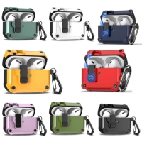 Étui de protection antichoc de luxe en TPU et PC pour écouteurs Apple Airpods 1 2 3, compatible Airpods Pro 2 et Airpods 4