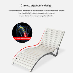 <span class=keywords><strong>Protection</strong></span> contre la corrosion moderne antirouille chaise longue de jardin en aluminium tout temps pour hôtel piscine plage - Product Image 5