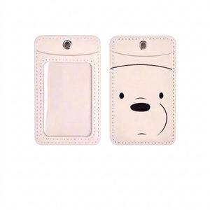 Porte-cartes minimaliste en cuir PU style Kawaii, étui vertical fin pour carte d'étudiant, impression de logo personnalisée en petite série - Product Image 1
