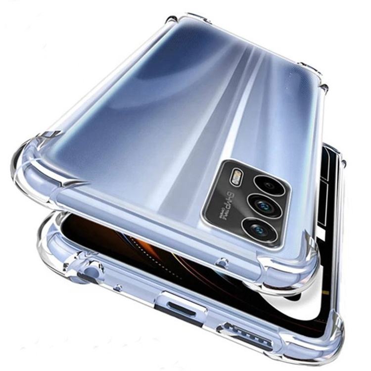 Luxury Silicone Clear Shockproof Back Cover for Realme Phones