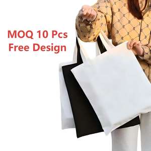 Bolsa <span class=keywords><strong>de</strong></span> Compras <span class=keywords><strong>de</strong></span> Lona Personalizada <span class=keywords><strong>de</strong></span> Alta Gama, Informal, Bonita, con Doble Asa, Logotipo Impreso, 34x38cm, para Publicidad y Promoción - Product Image 1