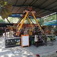 Mini bateau pirate, monté sur remorque avec roues, manège de fête foraine extérieur adapté aux aires de jeux pour enfants, personnalisable