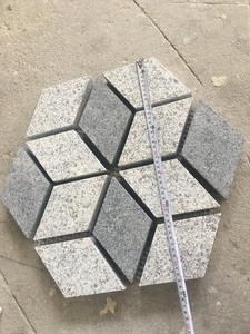 G654 <span class=keywords><strong>G603</strong></span> hình lục giác 3D lưới trở lại paver lát đá ốp đá Granite tấm đá tự nhiên lát gạch - Product Image 5