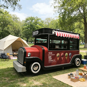 รถเข็นขายอาหารสแตนเลสราคาประหยัด รถพ่วงขายอาหารไฟฟ้า เหมาะสำหรับขายฮอทดอกและสินค้าอื่นๆ - Product Image 1