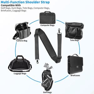 Replacement Laptop Belt <b>Strap</b> for Bags and Luggage-Padded & Adjustable Nylon Classic Style - Product Image 6