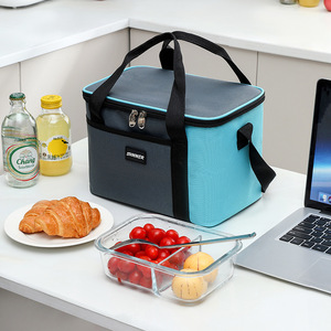 Sac isotherme en tissu Oxford, coloré, portable, avec poignée, pour les trajets quotidiens - Product Image 4