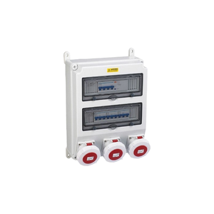 ตู้จ่ายไฟ 3 เฟส 380V พร้อมเต้ารับ 5 ขา 3x32A เบรกเกอร์ 3x32A 4P+N63A RCD - Product Image 3