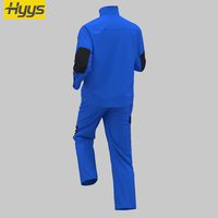 Ensemble de vêtements de travail printemps automne veste de travail personnalisée pantalon T/C Durable Construction travail gommages uniformes costume combinaisons
