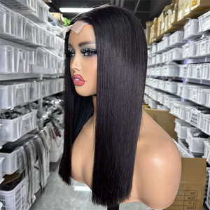 Perruque carrée vietnamienne coupe bob Kim 2x6 Lace Front transparente pour perruques de cheveux humains HD noires pour femmes - Product Image 1
