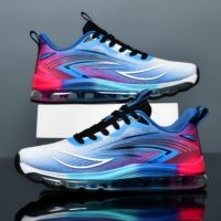 Nouvelles chaussures de sport décontractées pour hommes avec empeigne en mesh respirant, semelle intermédiaire en caoutchouc et amorti, chaussures de course décontractées