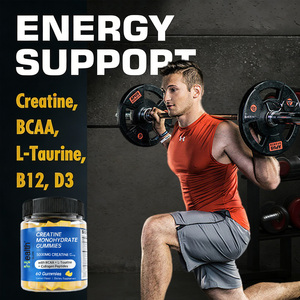 OEM <b>Creatine</b> Beta Alanine Gummies Peach Mango Flavor Pre Workout Strength Endurance Non-GMO Vegan Supplements Private Label - Product Image 5