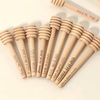 Palitos de Madera Personalizados para Miel, Recuerdos de Boda, Palitos de Madera para Mezclar y Agitar Miel para Tarros de Miel
