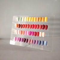 Nouvelle palette magnétique pour vernis à ongles - Planche d'affichage acrylique détachable pour tester les couleurs, pour la conception d'art des ongles et les outils de comparaison