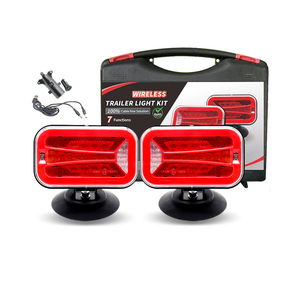 <span class=keywords><strong>Kit</strong></span> de feux de <span class=keywords><strong>remorque</strong></span> <span class=keywords><strong>sans</strong></span> <span class=keywords><strong>fil</strong></span> magnétiques, LED rechargeable, 90 °   Rotatif, 2,4 GHz jusqu'à 100 pieds, étanche pour camion, camping-car, bateau - Product Image 1