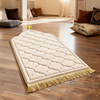 Tapis de prière islamique personnalisé en mousse à mémoire de forme douce, rembourré, portable, gaufré, tapis de prière musulman