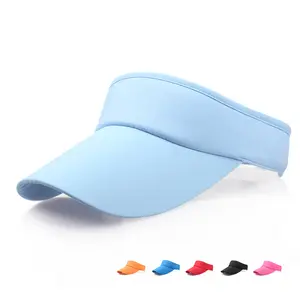 Mặt Trời Thể Thao Visor Người Đàn Ông Phụ Nữ Một Kích Thước Cap Hat Tùy Chỉnh In Logo Dài Vành Sun Visors Mũ