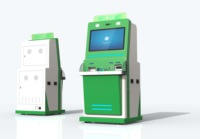 Un terminal de libre-service en espèces de 27 pouces personnalisable avec capacités d'émission de cartes
