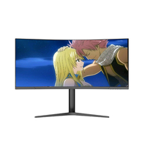 Monitor de PC Curvo para Juegos de 34 Pulgadas, Pantalla Ancha VA UHD 4K, 75Hz 165Hz HDR RGB, Pantalla LED de Escritorio, Monitores LCD para Computadora, ROHS
