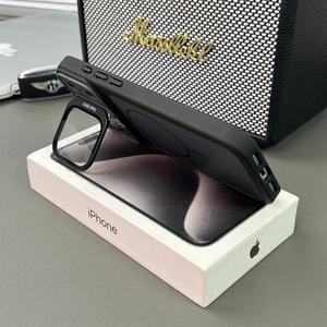 Coque de téléphone magnétique mate de haute qualité pour iPhone 17 13 14 15 16 Pro Max 17 <span class=keywords><strong>Air</strong></span> avec support de film de protection en verre et protection antichoc - Product Image 4