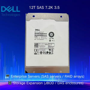 ฮาร์ดดิสก์ Dell Server ขนาด 12TB SAS 7.2K 3.5 นิ้ว แบบ Hot Swap สำหรับเซิร์ฟเวอร์ Dell PowerEdge และระบบจัดเก็บข้อมูล R750 R760 R660 R450 R470 R260 R360 - Product Image 3