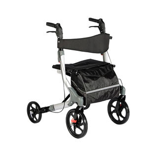 Tıbbi Rollator Walker, büyük 10 & 8 tekerlekler, kompakt katlanabilir, kolay katlanır kaldırma ve taşıma, ile birlikte gelir kamışı tutucu TRA21 - Product Image 1