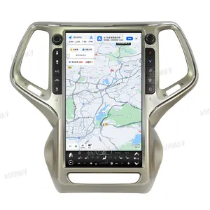 Rádio automotivo Android 12 para Jeep Cherokee 2014-2022, carplay com tela sensível ao toque, reprodutor multimídia automático de vídeo GPS Navi, unidade com wi-fi, 13.6 polegadas