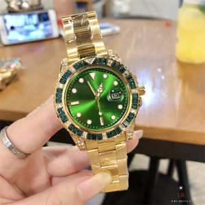 Reloj de Pulsera Green Water Ghost 2026, Nuevo Modelo, con Incrustaciones de Diamantes, Movimiento de Cuarzo con Luz Nocturna, Resistente al Agua, Reloj de Calendario para Hombre - Product Image 6