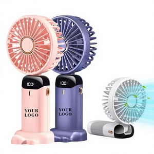Ventilador Portátil Recargable USB de 800 mAh, Estilo Nórdico, Tamaño de Viaje, Ventilador de Cuello para Viajar, Precio de Fábrica - Product Image 1