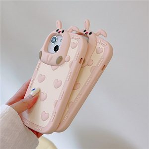 Custodia per cellulare in silicone carino cartone animato Kawaii animale antiurto personalizzato per <span class=keywords><strong>iPhone</strong></span> 14 Plus 14 13 12 <span class=keywords><strong>11</strong></span> Pro Max <span class=keywords><strong>Cover</strong></span> - Product Image 4