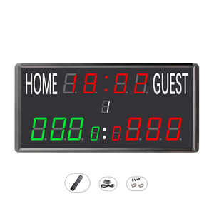 Equipo Deportivo Profesional de Interior para Cancha de Baloncesto y Bádminton con Temporizador LED y Marcador con Mando a Distancia y Tablero de PE - Product Image 2