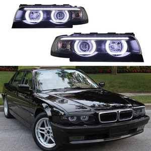 Phare de voiture pour <span class=keywords><strong>BMW</strong></span> Série 7 <span class=keywords><strong>E38</strong></span> 740 95-02 New LED Headlamp Assembly Upgrade High Configure Projector Lens - Product Image 1