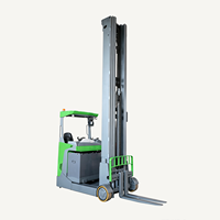 Chariot élévateur électrique à batterie lithium-ion de 2 tonnes, portée 8 m, pour allées étroites, mât rétractable, déplaceur latéral, à vendre