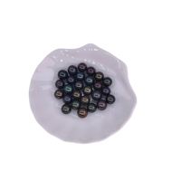 Vraies perles naturelles de tahiti teintées en eau douce de couleur noire pour la fabrication de bijoux