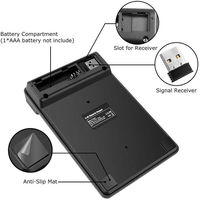 Clavier numérique portable sans fil 2,4 G 4.0 avec 19 touches pour comptable bancaire