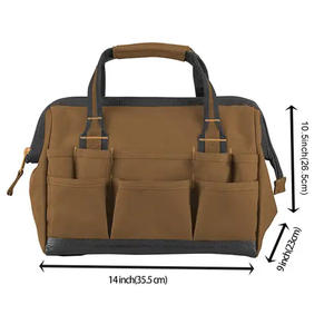 Mydays Logo personnalisé Outils de réparation Sac polochon de travail Sac de rangement pour outils robustes pour électricien plombier - Product Image 6