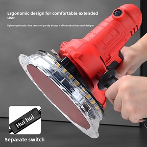 Levigatrice Circolare Portatile Personalizzata di Alta Qualità 220V 1200W, Macchina Elettrica per Levigatura del Legno con Sistema di Raccolta Polvere - Product Image 3
