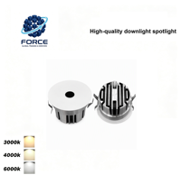 Spot encastré LED moderne 7W 10W pour plafond intérieur, design croix à trous, corps en aluminium, indice de protection IP20, pour magasins, hôtels, salons
