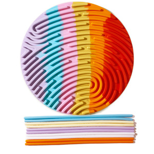 Alivio del estrés de doble cara de tacto suave Adecuado para todas las edades Otros juguetes educativos Juguete de tablero de actividad sensorial de silicona - Product Image 5