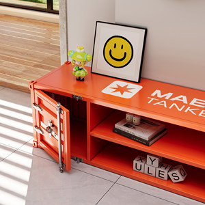 <span class=keywords><strong>Meuble</strong></span> <span class=keywords><strong>TV</strong></span> mobile de style <span class=keywords><strong>industriel</strong></span> avec étagères métalliques pour salon, table basse, <span class=keywords><strong>meuble</strong></span> <span class=keywords><strong>TV</strong></span> décoratif en fer pour mur d'arrière-plan, <span class=keywords><strong>meuble</strong></span> <span class=keywords><strong>TV</strong></span> bas - Product Image 2
