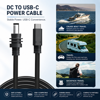 Câble adaptateur personnalisé 100W 20V Type C vers prise mâle DC, étanche IP67, câble d'alimentation 18AWG pour Starlink Mini