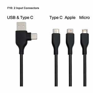 منتج جديد بسعر الجملة قصير من الخيزران مع مفتاح USB شاحن هدية الترويجي ميني <span class=keywords><strong>3</strong></span> في 1 خط كابل - Product Image 4
