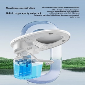 <span class=keywords><strong>WC</strong></span> intelligent monobloc à poser au sol avec fonction automatique, capteur de chasse d'eau, bidet intelligent et chauffage instantané - Product Image 4