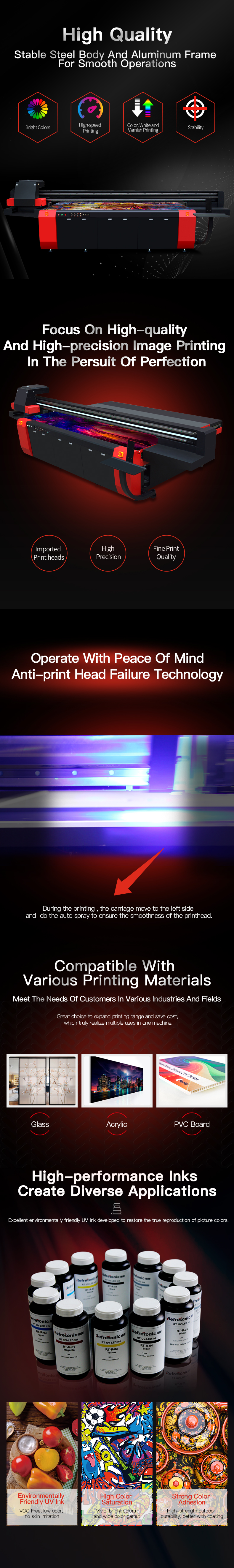 Industry Leading Brand MT Large Format uv flatbed printing machine price