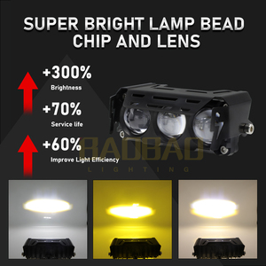 Đèn pha <span class=keywords><strong>LED</strong></span> mini bằng nhôm <span class=keywords><strong>3</strong></span> 4 5 6 bóng, hệ thống đèn chiếu sáng, đèn sương mù, đèn pha cho xe đạp, xe máy, màu trắng vàng nhấp nháy - Product Image 5