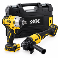 Vente flash : Ensemble d'outils électriques DIY 5 en 1, 21V 600W, meuleuse d'angle, tournevis, clé à chocs, perceuse à percussion, sans fil, avec sac