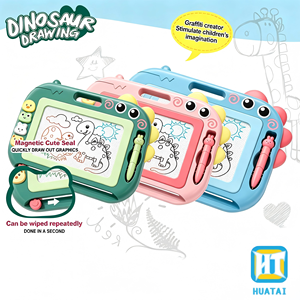 Giocattoli da Disegno HTL, Giochi Educativi, Lavagna da Disegno per Bambini con Design di Dinosauri Cartoon, Colorata e Cancellabile, Tavoletta per Graffiare per Bambini Piccoli - Product Image 1