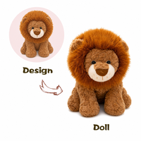Jouets en peluche personnalisés Lion, fabricant de poupées en peluche douces personnalisées, haute qualité OEM, coton PP selon votre design