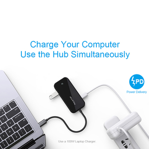 Pulwtop nuevo adaptador usb c de <span class=keywords><strong>hub</strong></span> adaptador <span class=keywords><strong>multipuerto</strong></span> de 6 en 1 usb tipo c eje adaptador - Product Image 2