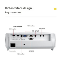 Projecteur Optoma HD15 True 4K DLP 3D avec télécommande vocale à longue portée pour jeux vidéo et home cinéma